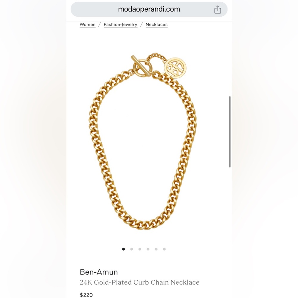 Ben-Amun 24K Gold-Plated Curb Chain chunky chain Necklace